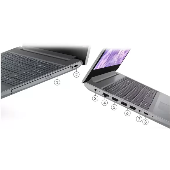 מחשב נייד Lenovo ideapad L3 15IML05 81Y30076IV Intel Core i7-10510U 15.6" FHD TN 8GB SSD:256GB  צבע אפור