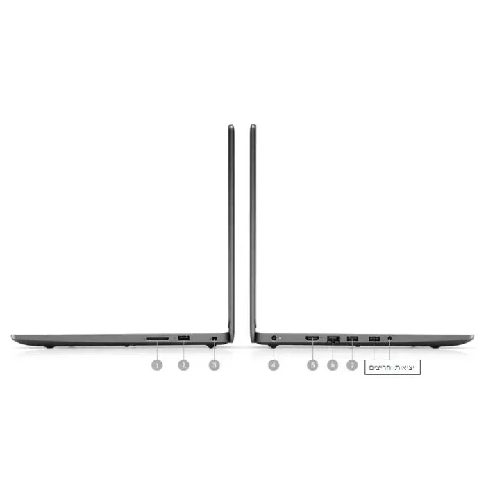 מחשב נייד Dell Vostro 3401 VM-RD09-12232 Intel Core i3-1005G1 14" FHD Anti-Glare 8GB SSD:256GB Windows 10 צבע שחור