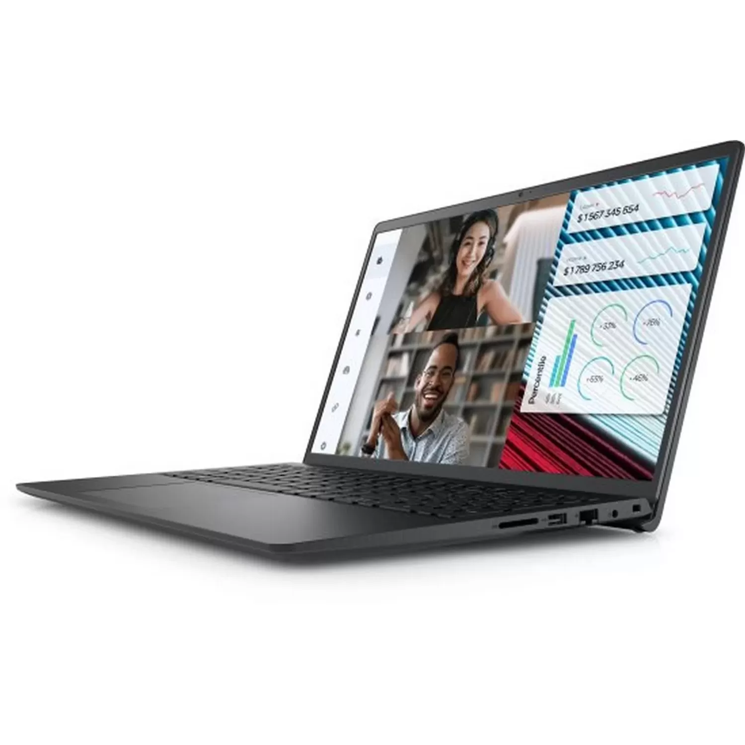 Ноутбук Dell Vostro 3520 VM-RD09-14446 Intel Core i7-1255U 15.6" FHD Anti-Glare 16GB SSD:512GB Цвет:чёрный