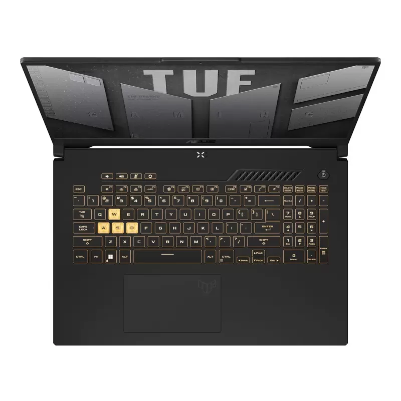 מחשב נייד גיימינג Asus TUF Gaming F17 (2022) FX707ZR-HX023 Intel Core i7-12700H 17.3" FHD IPS 16GB RTX 3070 SSD:1TB צבע ייגר גריי