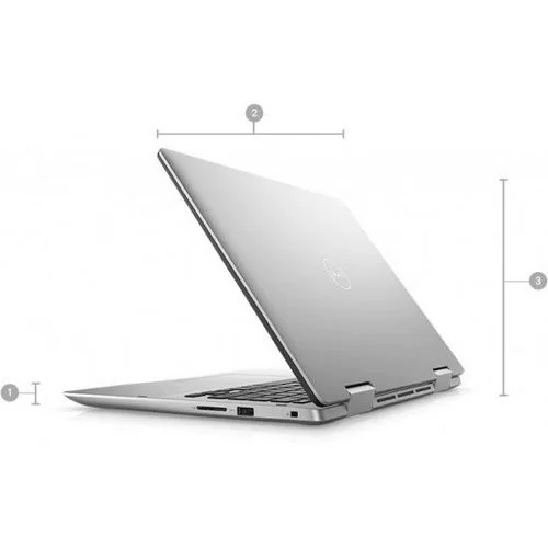 מחשב נייד Dell Inspiron 14 5491 2-in-1 IN-RD33-11941 Intel Core i7-10510U 14" TOUCH FHD IPS 8GB SSD:512GB Windows 10 צבע כסוף