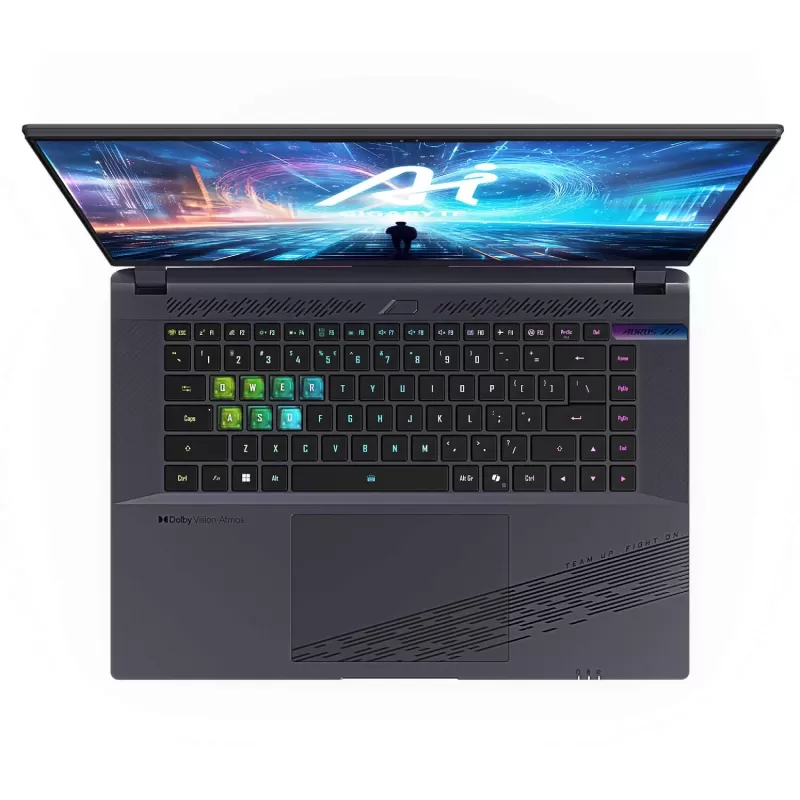 Gaming Laptop Gigabyte AORUS 16X (2024) AORUS16X-9KG-43EEC54SH Intel Core i7-13650HX 16" WQXGA, 2K 165Hz 16GB RTX 4060 SSD:1TB Windows 11 Color:gray - official importer