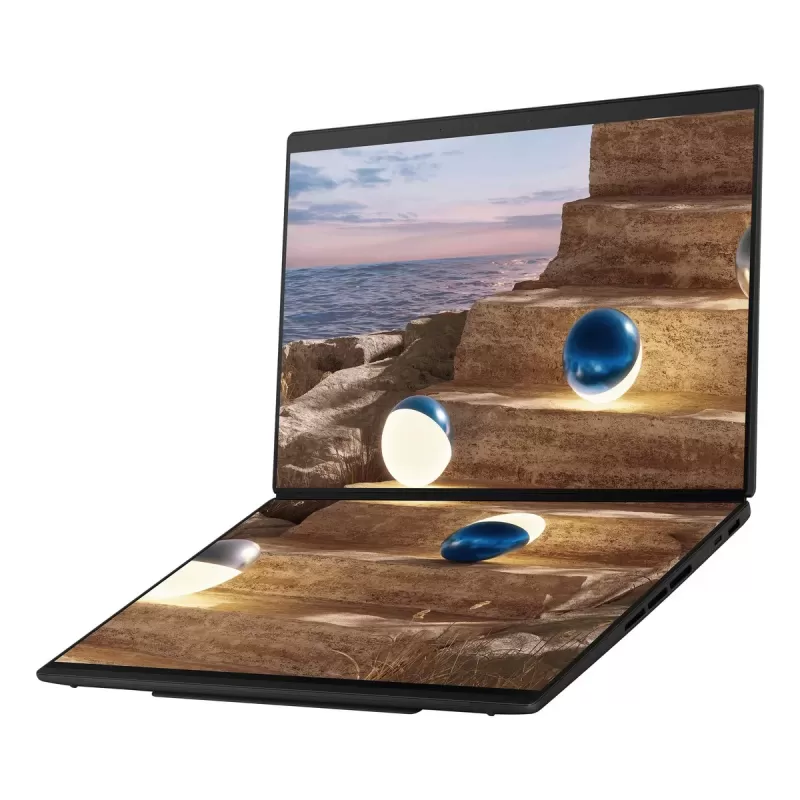 מחשב נייד Asus Zenbook Duo 14" WQXGA Touch Core Ultra 7 355/32GB/1TB/Win11 Home UX8407AA-SN062W OLED 32GB SSD:1TB Windows 11