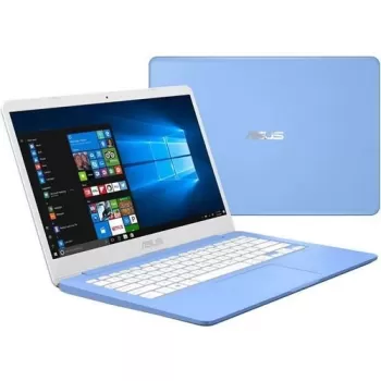 מחשב נייד Asus E406 E406MA-BV211TS Intel Celeron N4000 14" HD Anti-Glare 4GB eMMC:64GB Windows 10 S צבע כחול