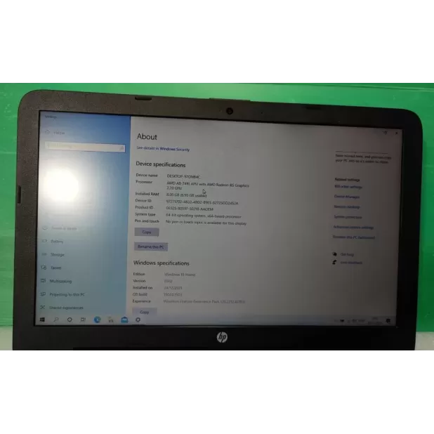 Refurbished Laptop HP 255 G5 AMD A8-7410 APU 15.6" HD 8GB AMD Radeon R5 Graphics SSD:240GB Windows 10 Color:black Refurbished Laptop HP 255 G5 AMD A8-7410 APU 15.6" HD 8GB AMD Radeon R5 Graphics SSD:240GB Windows 10 Color:black