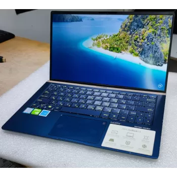 מחשב נייד מחודש Asus ZenBook 13 UX333FA Intel Core i5-8265U 13.3" FHD 100% 8GB SSD:256GB Windows 11 צבע כחול מלכותי