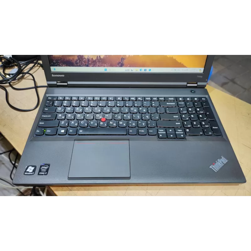 מחשב נייד תחנת עבודה Lenovo T540p Laptop (ThinkPad) - Type 20BF 20BFS3650A Intel Core i7-4700MQ 15.6" FHD 16GB SSD:256GB Windows 11 צבע שחור מצב:מחודש