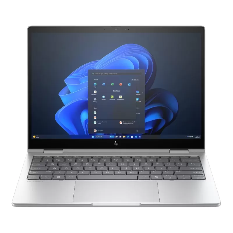 מחשב נייד HP EliteBook 8 Flip G1i A37M5ET Intel Core Ultra 7 255U 13.3" TOUCH WUXGA IPS 32GB SSD:1TB Windows 11 Pro צבע כסף קרח