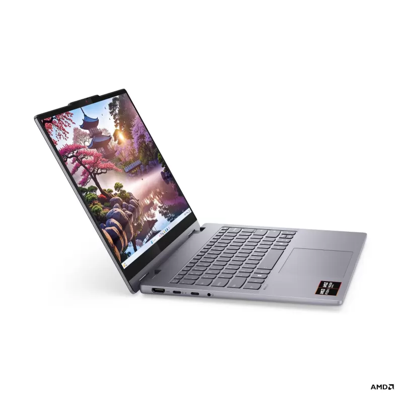 מחשב נייד Lenovo IdeaPad 5 2-in-1 14AKP10 אפור 83KT005JIV AMD Ryzen AI 7 350 14" TOUCH WUXGA IPS 16GB SSD:512GB