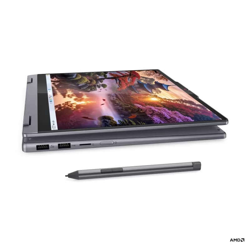 מחשב נייד Lenovo IdeaPad 5 2-in-1 14AKP10 אפור 83KT005JIV AMD Ryzen AI 7 350 14" TOUCH WUXGA IPS 16GB SSD:512GB
