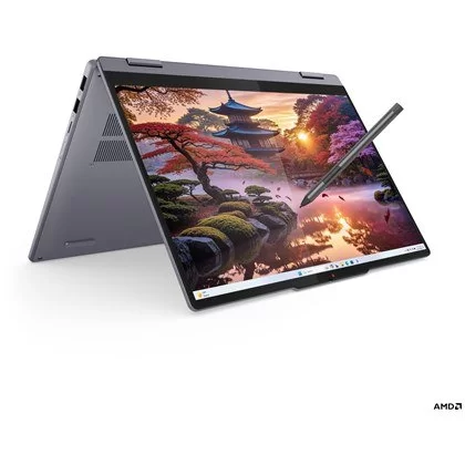 מחשב נייד Lenovo IdeaPad 5 2-in-1 14AKP10 אפור 83KT005JIV AMD Ryzen AI 7 350 14" TOUCH WUXGA IPS 16GB SSD:512GB