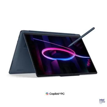 מחשב נייד Lenovo Yoga 9 2-in-1 14 Ultra 7 355 32GB 1TB 14" Touch W11H 3Y OS 83SE001MIV 2.8K OLED 32GB SSD:1TB Windows 11 צבע כחול
