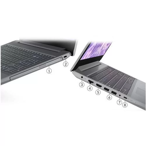 מחשב נייד Lenovo ideapad L3 15IML05 81Y30094IV Intel Pentium Gold 6405U 15.6" FHD TN 8GB SSD:256GB צבע אפור