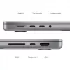 Ноутбук Apple MacBook Pro 14 M2 Pro - 2023 Z17H0013Q Apple M2 Pro 14.2" UHD, 4K Liquid 32GB 19-core GPU SSD:1TB Цвет:космический серый