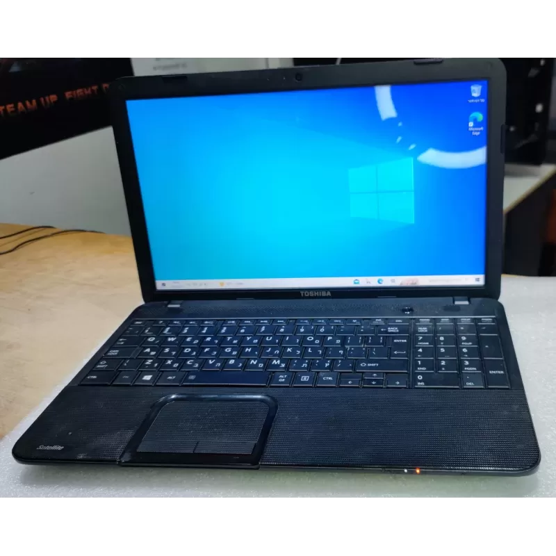 מחשב נייד מחודש Toshiba SATELLITE C850-1CJ Intel Pentium B960 15.6" HD 4GB SSD:120GB Windows 10 צבע שחור מחשב נייד מחודש Toshiba SATELLITE C850-1CJ Intel Pentium B960 15.6" HD 4GB SSD:120GB Windows 10 צבע שחור