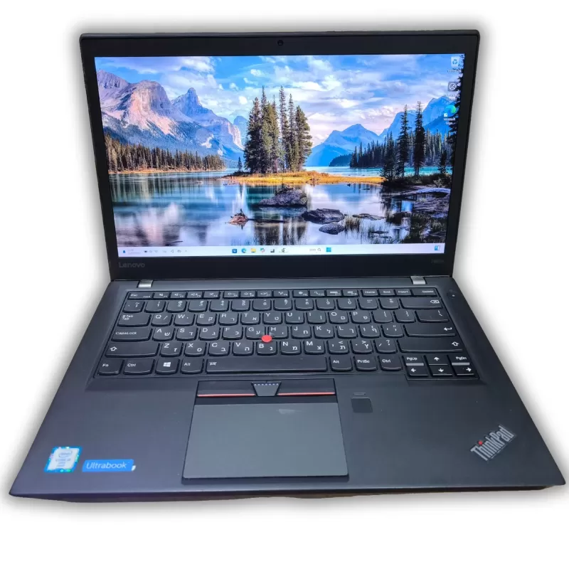 מחשב נייד מחודש Lenovo T460s Laptop (ThinkPad) - Type 20FA 20FAS0RV07 Intel Core i5-6300U 14" FHD IPS 8GB SSD:240GB Windows 11 Pro צבע שחור