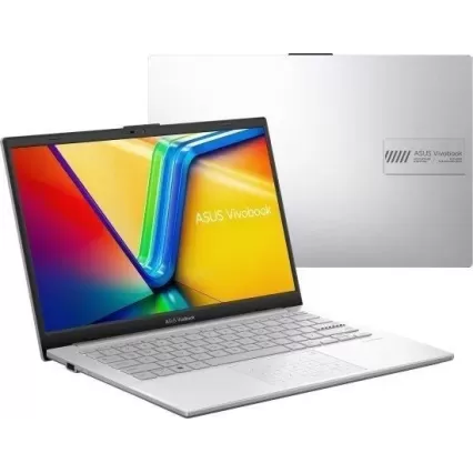 מחשב נייד Asus Vivobook Go 14 (E1404TA) E1404GA-EB087 Intel Core i3-N305 14" FHD 8GB SSD:256GB צבע כסף מגניב