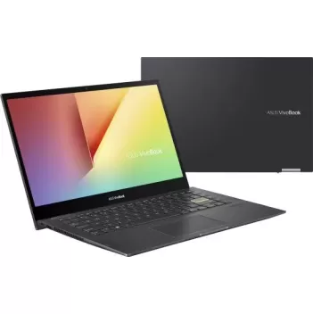 מחשב נייד Asus Vivobook Flip 14 TP470 TP470EZ-EC102W Intel Core i5-1135G7 14" TOUCH FHD IPS-level 8GB SSD:512GB Windows 11 צבע אינדי שחור