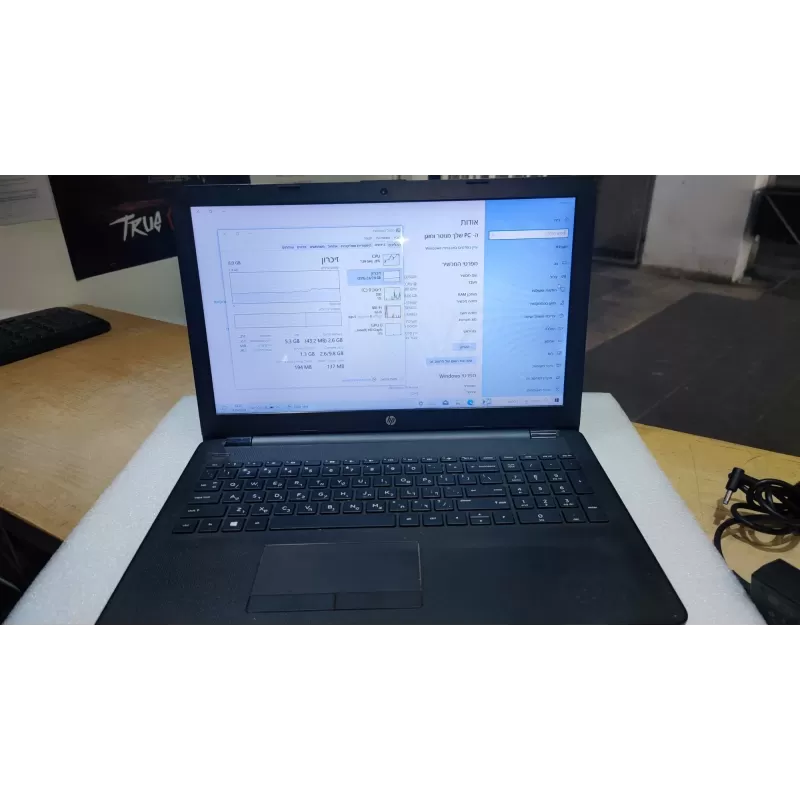 מחשב נייד מחודש HP 15-bs022nj Intel Core i3-6006U 15.6" HD SVA 8GB SSD:256GB Windows 10 צבע שחור