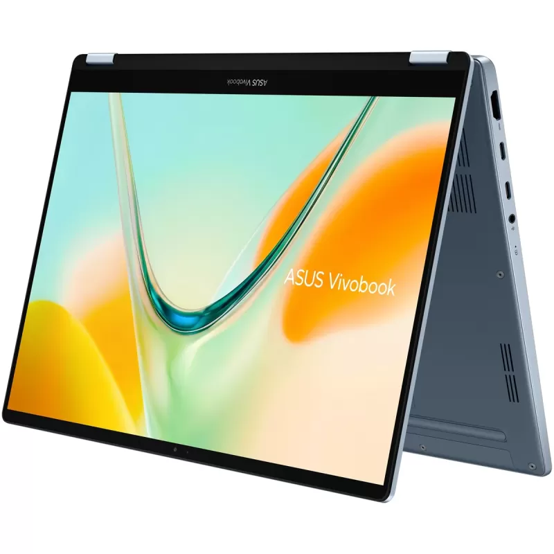 מחשב נייד Asus Vivobook S14 Flip OLED TP5408QA TP5408QA-U2068X 14" 16GB Qualcomm Adreno SSD:512GB Windows 11 Pro צבע כחול