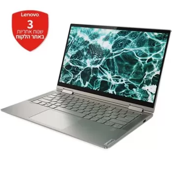 מחשב נייד Lenovo Yoga C740-14IML 81TC005CIV Intel Core i7-10510U 14" TOUCH FHD IPS 16GB SSD:512GB Windows 10 צבע אפור