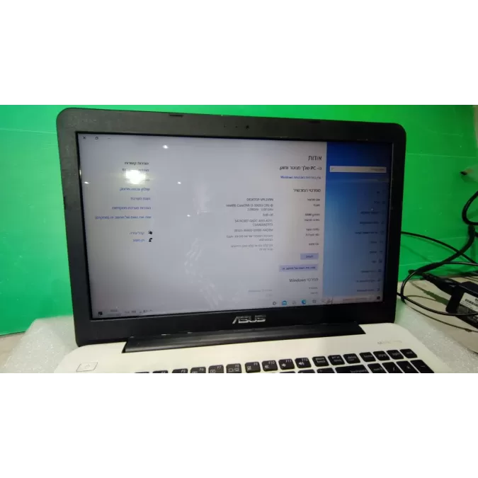 מחשב נייד Asus F554LA Intel Core i3-5005U 15.6" 8GB SSD:500GB Windows 10 צבע שחור מצב:משומש