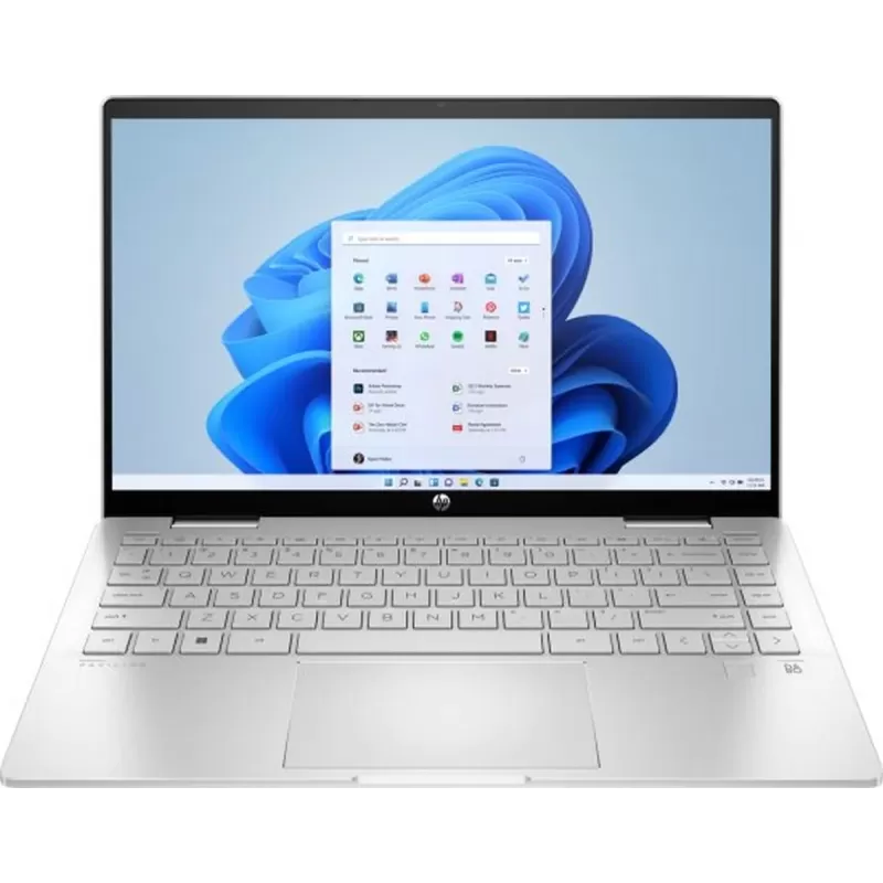 מחשב נייד HP Pavilion x360 14-EK1004NJ 7Z8H7EA Intel Core i7-1355U 14" TOUCH FHD IPS 16GB SSD:1TB Windows 11 צבע גוון כסף טבעי