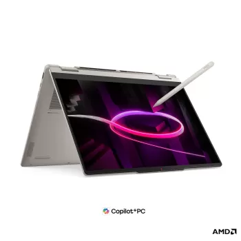 מחשב נייד Lenovo Yoga 7 2-in-1 14AGP11 לבן 83TD0052IV AMD Ryzen AI 7 445 14" TOUCH WUXGA OLED 32GB SSD:512GB