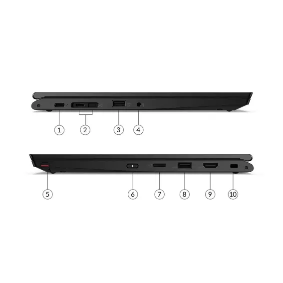Laptop Lenovo ThinkPad L13 Yoga Gen 2 20VK000YIV Intel Core i5-1135G7 13.3" TOUCH FHD IPS 16GB SSD:512GB Windows 10 Pro Color:black