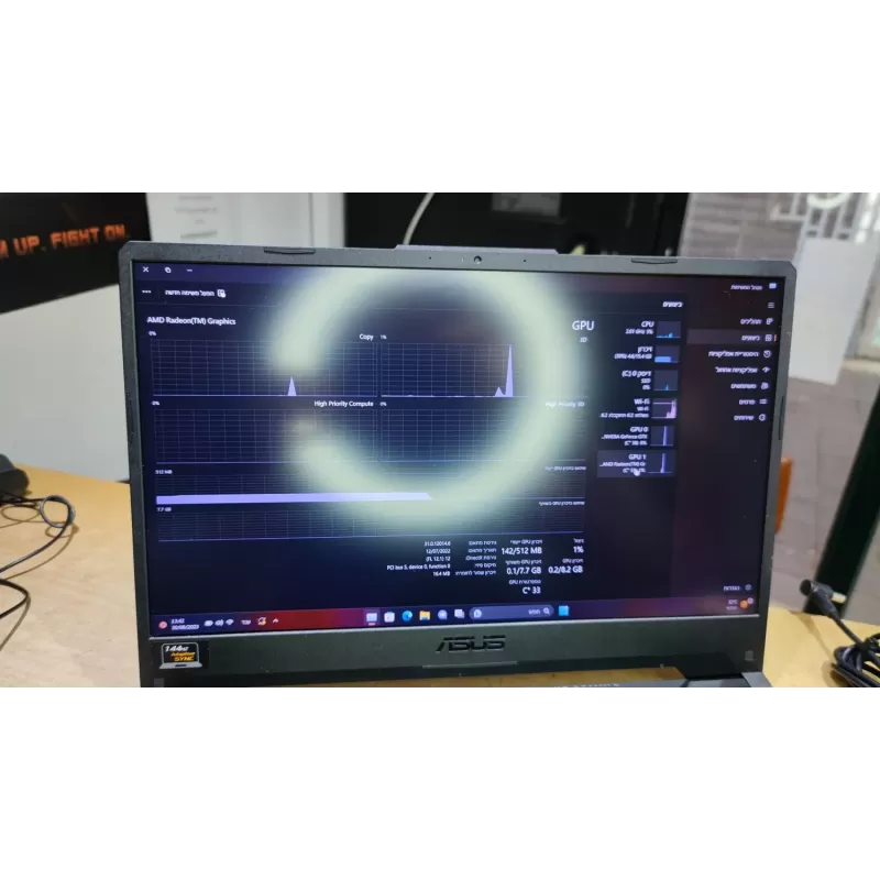 מחשב נייד גיימינג מחודש Asus TUF Gaming A15 FA506IU FA506IU-HN351T AMD Ryzen 5 4600H 15.6" FHD 144Hz 16GB GTX 1660 Ti SSD:1TB Windows 11 צבע שחור