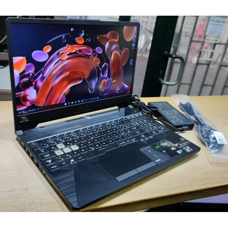 מחשב נייד גיימינג מחודש Asus TUF Gaming A15 FA506IU FA506IU-HN351T AMD Ryzen 5 4600H 15.6" FHD 144Hz 16GB GTX 1660 Ti SSD:1TB Windows 11 צבע שחור
