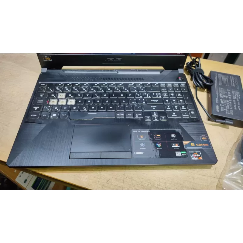 מחשב נייד גיימינג מחודש Asus TUF Gaming A15 FA506IU FA506IU-HN351T AMD Ryzen 5 4600H 15.6" FHD 144Hz 16GB GTX 1660 Ti SSD:1TB Windows 11 צבע שחור