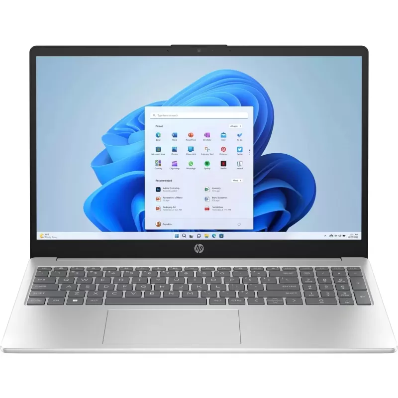 מחשב נייד HP 15-fd1030nj A1SG4EA Intel Core 7 150U 15.6" FHD Anti-Glare 16GB SSD:1TB Windows 11 צבע כסוף