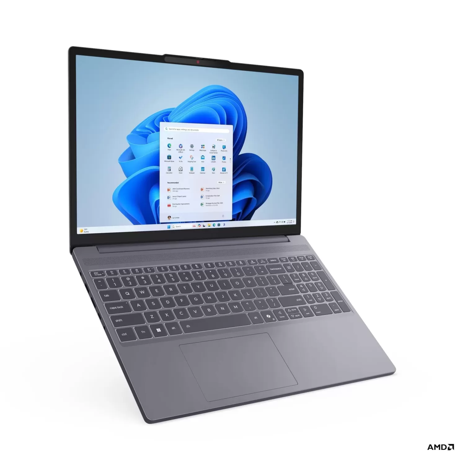 Ноутбук Lenovo IdeaPad Slim 3 15ARP10 gray 83K7010TIV AMD Ryzen 7 170 15.3" WUXGA IPS 16GB SSD:512GB