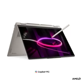 מחשב נייד Lenovo Yoga 7 2-in-1 16AGP11 לבן 83TF002MIV AMD Ryzen AI 7 445 16" TOUCH WUXGA OLED 32GB SSD:512GB
