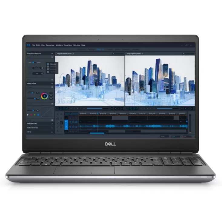 מחשב נייד מקצועי Dell Precision 7560 PM-RD33-12848 Intel Core i9-11950H 17.3" FHD 60Hz 16GB NVIDIA Quadro RTX 3000 SSD:1TB Windows 10 Pro צבע אפור