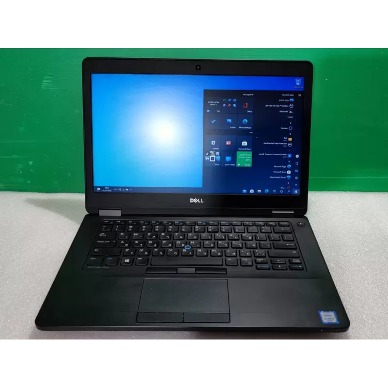 מחשב נייד Dell Latitude E5470 Intel Core i5-6300U 14" HD Anti-Glare 16GB SSD:256GB Windows 10 Pro צבע שחור מצב:מחודש