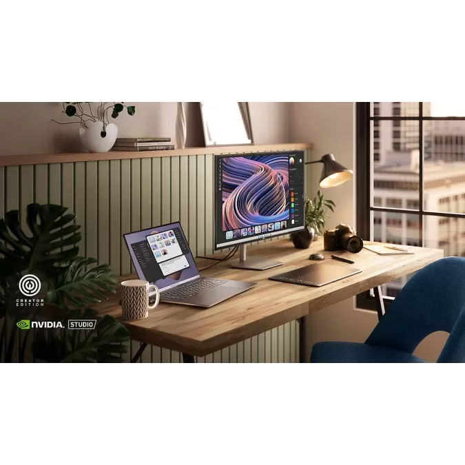 מחשב נייד Dell XPS 15 9520 XP-RD33-13669 Intel Core i7-12700H 15.6" FHD Anti-Glare 32GB RTX 3050 Ti SSD:1TB Windows 11 Pro צבע פלטינה כסף חיצוני, פנים