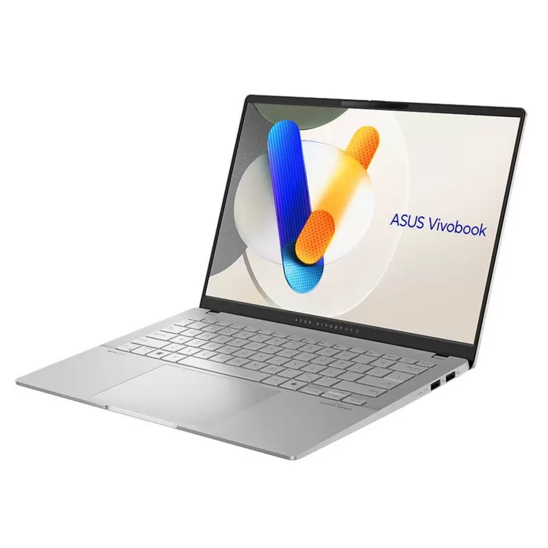 מחשב נייד Asus Vivobook S14 (M5406); Copilot+ PC M5406KA-QD034 AMD Ryzen AI 5 340 14" WUXGA OLED 16GB SSD:512GB צבע כסוף מחשב נייד Asus Vivobook S14 (M5406); Copilot+ PC M5406KA-QD034 AMD Ryzen AI 5 340 14" WUXGA OLED 16GB SSD:512GB צבע כסוף