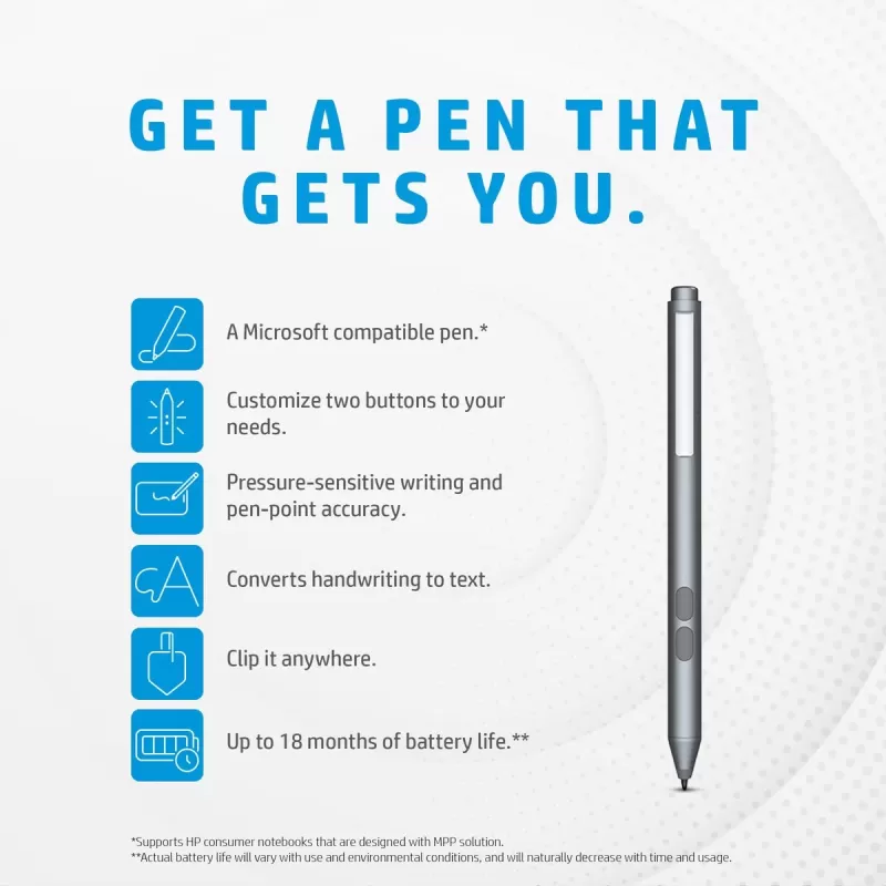 Цифровая ручка HP Pen MPP 1.51 3V2X4AA