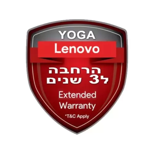 הרחבת אחריות לרוכבים בקומפ מאסטר Lenovo For L / Y series computers for three years on customer site LNN-YY-W3Y