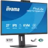 מסך מחשב IIYAMA 27" QHD 75Hz 1ms Webcam USB-C PD96W IPS Monitor XB2797QSNPH-B1