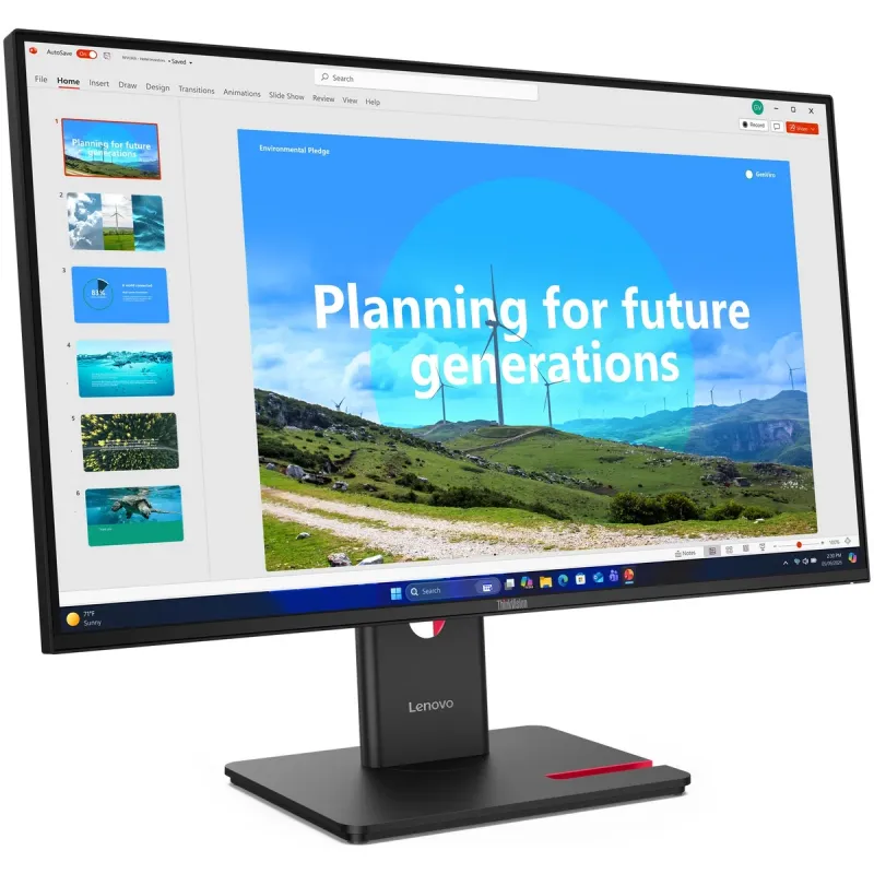 מסך מחשב Lenovo ThinkVision T27D-40 64D0GAT1IS 27" IPS צבע שחור מסך מחשב Lenovo ThinkVision T27D-40 64D0GAT1IS 27" IPS צבע שחור