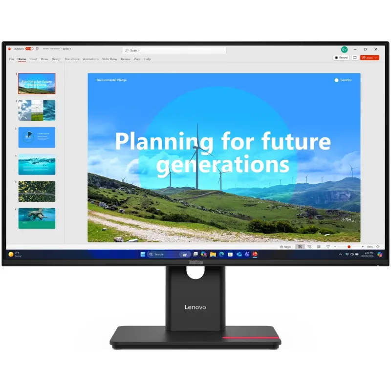 מסך מחשב Lenovo ThinkVision T27D-40 64D0GAT1IS 27" IPS צבע שחור מסך מחשב Lenovo ThinkVision T27D-40 64D0GAT1IS 27" IPS צבע שחור