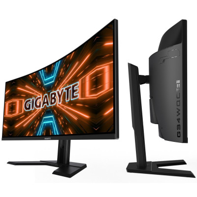 Игровой Монитор Gigabyte G34WQC A Вогнутый 34" 144Hz WQHD VA Цвет:черный Игровой Монитор Gigabyte G34WQC A Вогнутый 34" 144Hz WQHD VA Цвет:черный