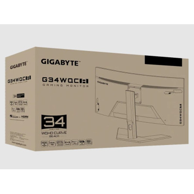 Игровой Монитор Gigabyte G34WQC A Вогнутый 34" 144Hz WQHD VA Цвет:черный Игровой Монитор Gigabyte G34WQC A Вогнутый 34" 144Hz WQHD VA Цвет:черный