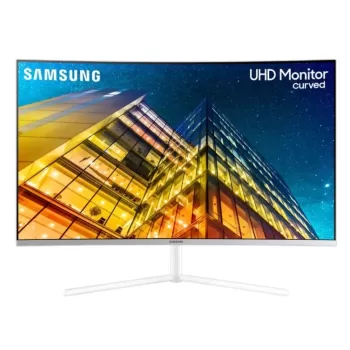 מסך מחשב Samsung U32R591CWR קעור 32" 60Hz UHD, 4K VA צבע לבן - יבואן רשמי