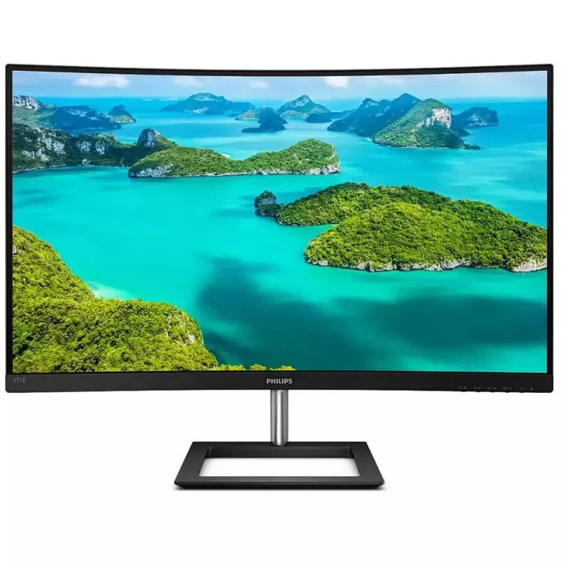 Computer Monitor Philips 271E1CA Curved 27" 75Hz FHD VA Color:black - official importer