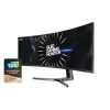 מסך מחשב Samsung Odyssey C49RG90SSR קעור 48.8" 120Hz Dual, QHD, 4K VA צבע שחור - יבואן מקביל