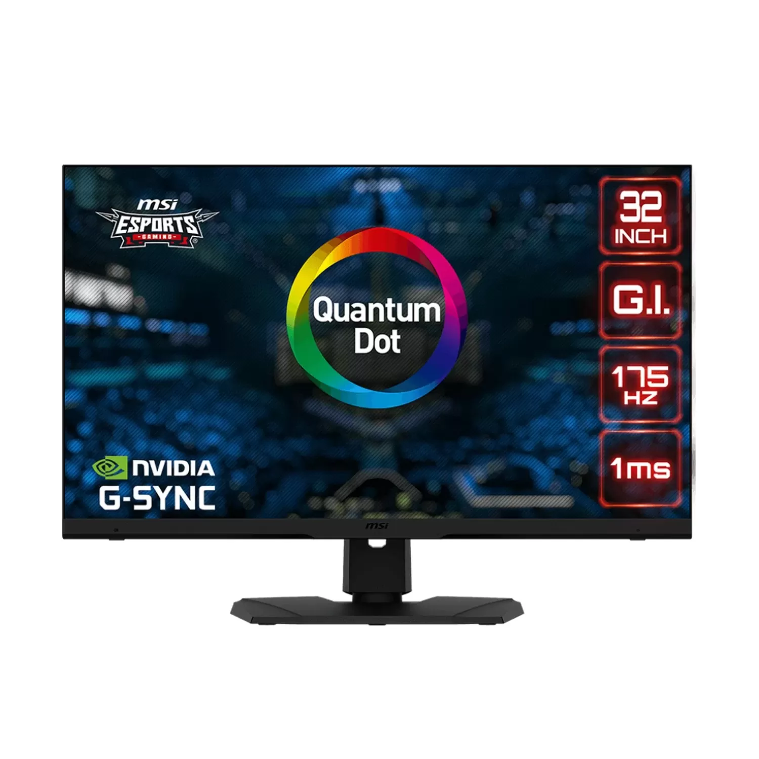 Gaming Monitor MSI Optix MPG321QRF-QD 32" 175Hz QHD, 2K Rapid Color:black